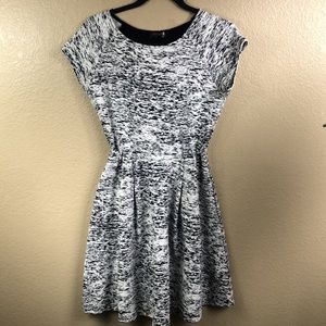 Renee C. black and white cap sleeve dress.